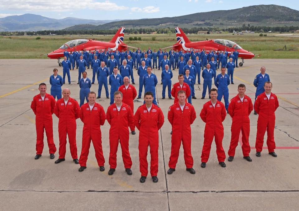 Red Arrows at Bowleaze Beachside